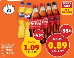 PENNY Coca-cola original od. zero od. fanta Angebot