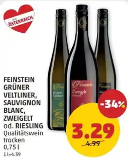 PENNY Feinstein grüner veltliner, sauvignon blanc, zweigelt od. riesling Angebot