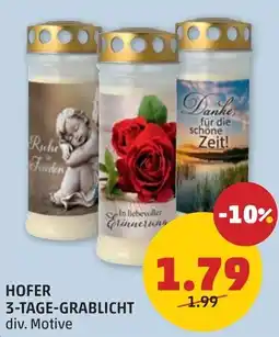PENNY Hofer 3-tage-grablicht Angebot