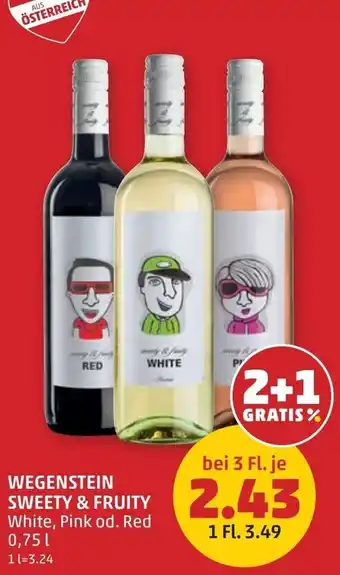 PENNY Wegenstein sweety & fruity white, pink od. red Angebot