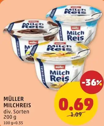 PENNY Müller milchreis Angebot