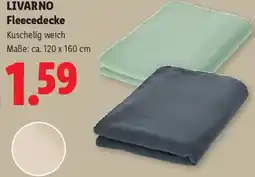 Lidl Livarno fleecedecke Angebot