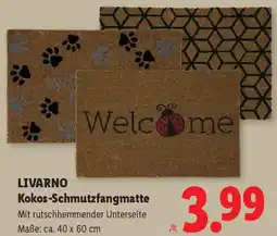 Lidl Livarno Kokos-Schmutzfangmatte Angebot