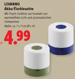 Lidl Livarno Akku-Tischleuchte Angebot