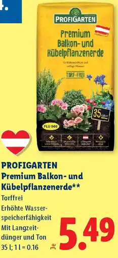 Lidl Profigarten Premium Balkon-und Kübelpflanzenerde Angebot