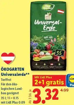 Lidl Ökogarten universalerde Angebot