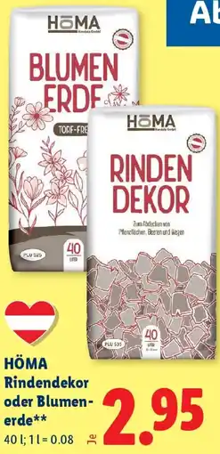 Lidl HÖMA Rindendekor oder Blumen- erde Angebot