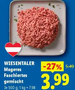 Lidl Wiesentaler Mageres Faschiertes gemischt Angebot