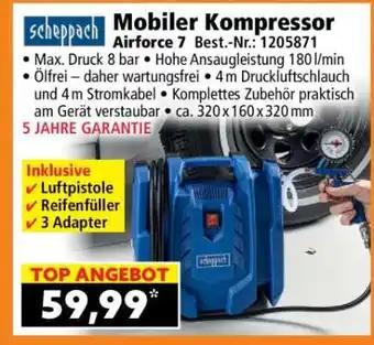 Scheppach Mobiler Kompressor