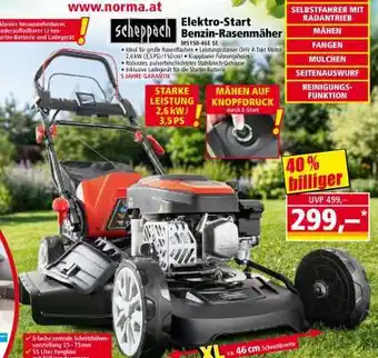 Scheppach Elektro-Start Benzin-Rasenmäher