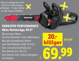 Lidl Parkside performance akku-kettensäge Angebot