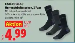 Lidl Caterpillar Herren Arbeitssocken, 3 Paar Angebot