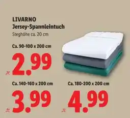 Lidl LIVARNO Jersey Spannleintuch Angebot