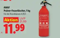 Lidl Anaf Pulver-Feuerlöscher, 1 kg Angebot