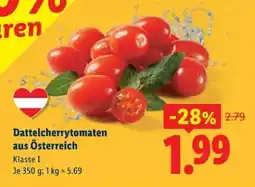 Lidl Dattelcherrytomaten aus Österreich Angebot
