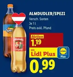 Lidl Almdudler/Spezi Angebot