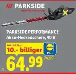 Lidl PARKSIDE PERFORMANCE Angebot