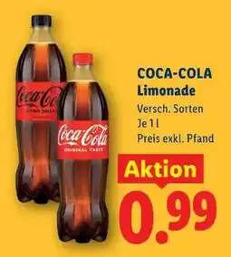 Lidl Coca-Cola Limonade Angebot