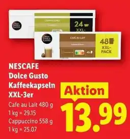 Lidl Nescafe Dolce Gusto Kaffeekapseln XXL-3er Angebot
