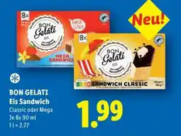 Lidl BON GELATI Eis Sandwich Angebot