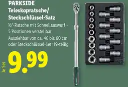 Lidl Parkside Teleskopratsche/ Steckschlüssel-Satz Angebot