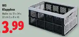 Lidl W5 Klappbox Angebot
