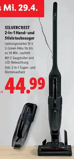 Lidl Silvercrest 2-in-1 Hand- und Stielstaubsauger Angebot