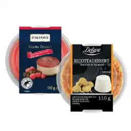 Lidl Ricotta Dessert Himbeere oder Amaretto Lidl APP Preis Angebot