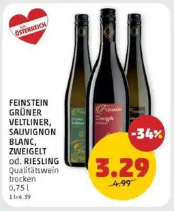 PENNY FEINSTEIN GRÜNER VELTLINER, SAUVIGNON BLANC, ZWEIGELT od. RIESLING Angebot