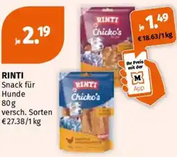 Müller Rinti Snack für Hunde Angebot