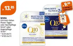 Müller Nivea Q10 Anti-Falten Power Tages- oder Nachtpflege oder Augenpflege Angebot