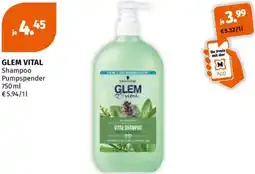 Müller Glem vital Shampoo Pumpspender Angebot