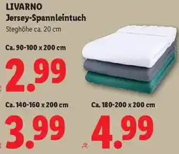 Lidl Livarno Jersey-Spannleintuch Angebot