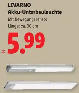 Lidl Livarno Akku-Unterbauleuchte Angebot