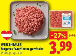 Lidl Wiesentaler Mageres Faschiertes gemischt Angebot