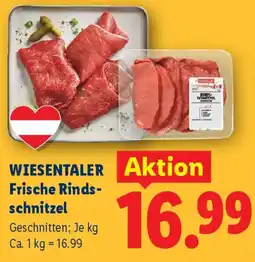 Lidl Wiesentaler Frische Rinds- schnitzel Angebot