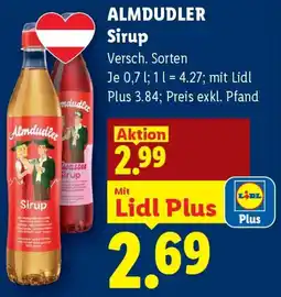 Lidl Almdudler Sirup Angebot