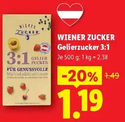 Lidl Wiener zucker gelierzucker 3:1 Angebot