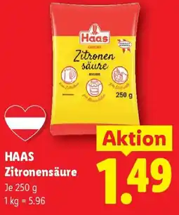 Lidl Haas zitronensäure Angebot