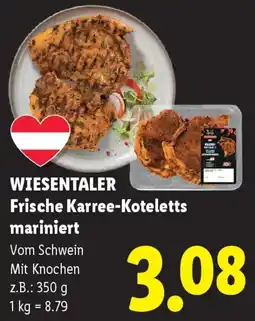 Lidl Wiesentaler Frische Karree-Koteletts mariniert Angebot