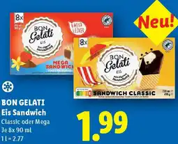 Lidl Bon gelati eis sandwich Angebot