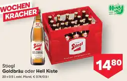 MPreis Stiegl Goldbräu oder Hell Kiste Angebot