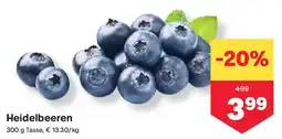 MPreis Heidelbeeren Angebot
