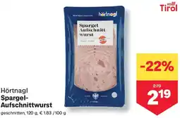 MPreis Hörtnagl Spargel- Aufschnittwurst Angebot