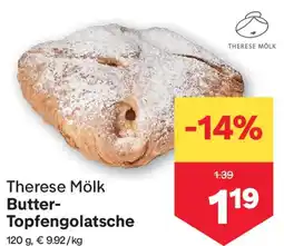 MPreis Therese Mölk Butter- Topfengolatsche Angebot