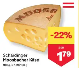 MPreis Schärdinger Moosbacher Käse Angebot