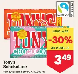 MPreis Tony's Schokolade Angebot