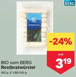 MPreis BIO vom BERG Rostbratwürstel Angebot