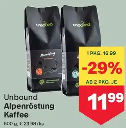 MPreis Unbound Alpenröstung Kaffee Angebot