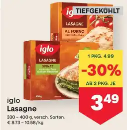 MPreis Iglo lasagne Angebot